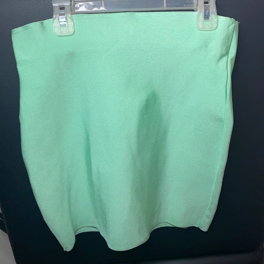 WOW Couture mint bandage pencil skirt.